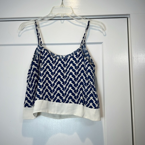 Altar’d State Navy and White Patterned Camisole size small. - Picture 4 of 5